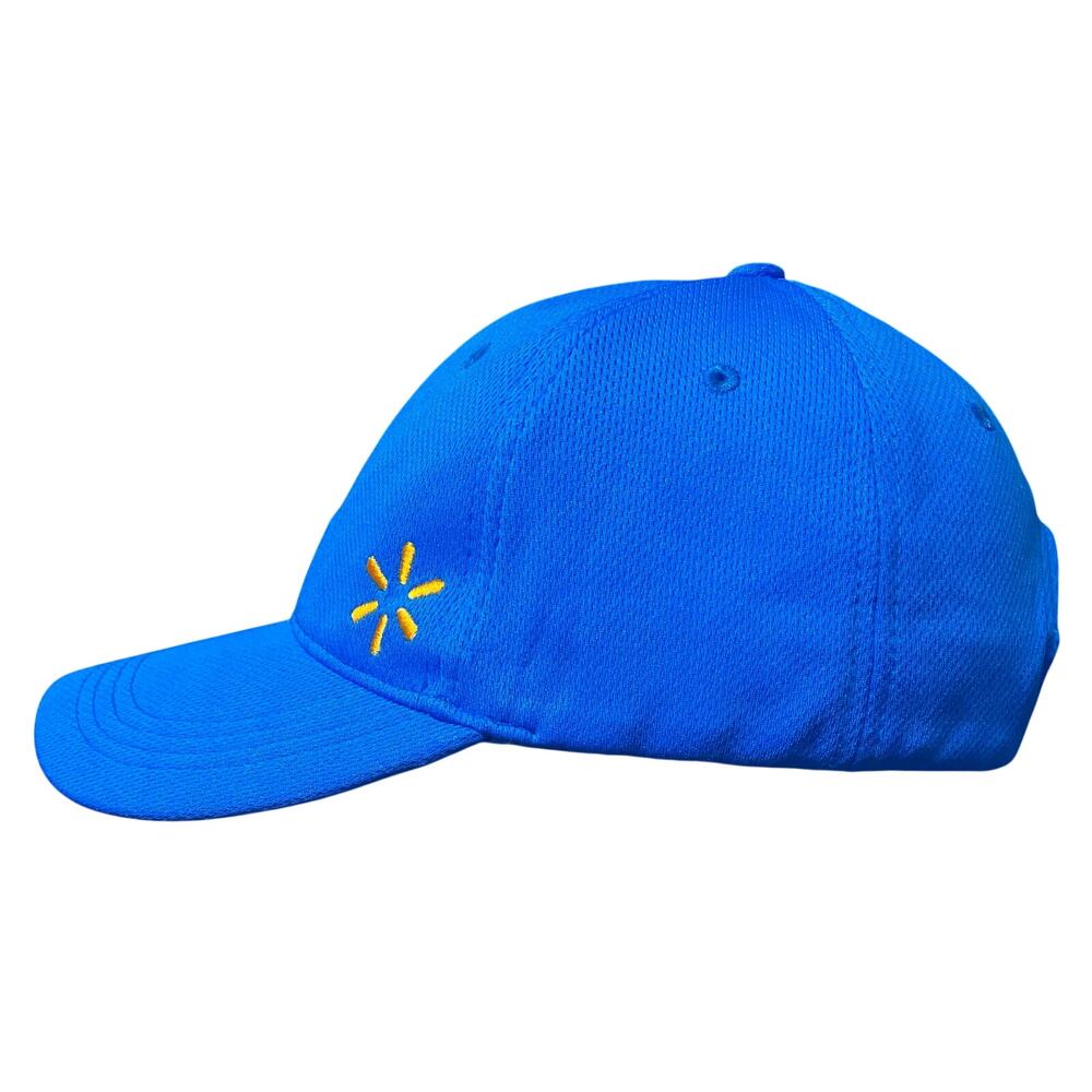 Walmart Spark Logo Blue Employee Hat Adjustable Baseball Cap Unisex Costume